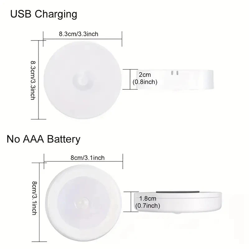 Motion Sensor Light - Wireless LED Detector Lamp for Bedroom, Staircase, Closet, and Room Decor-