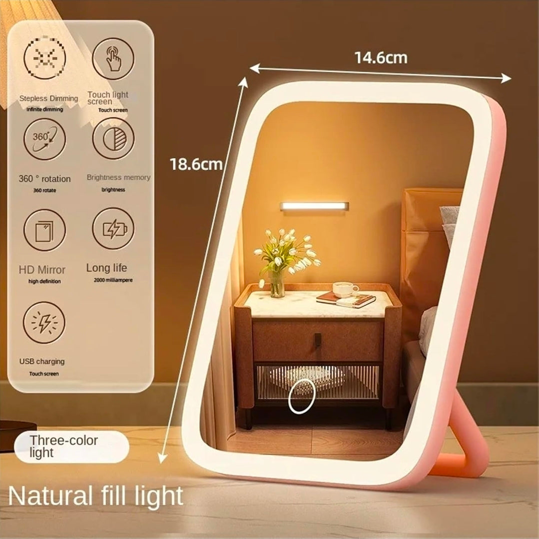 Luxury Touch LED Makeup Mirror✨